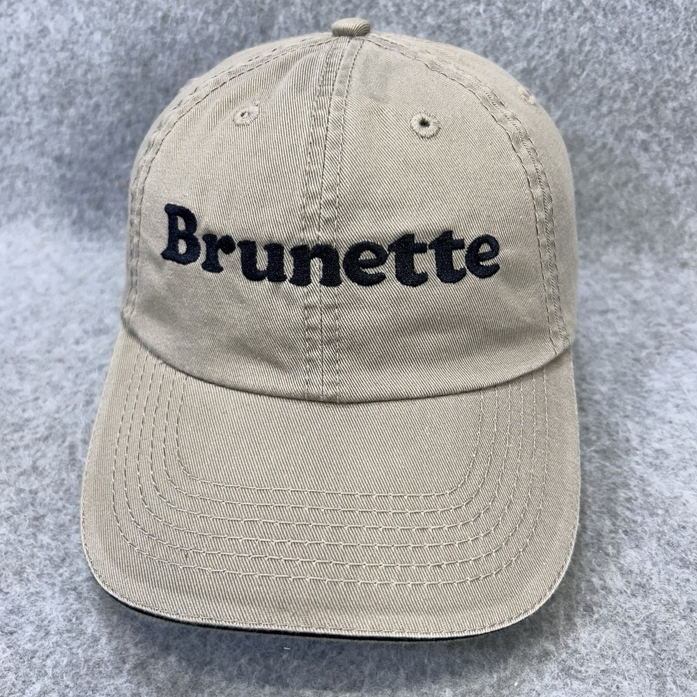 Brunette Dad Hat Port & Company Khaki Adjustable Embroidered Cap